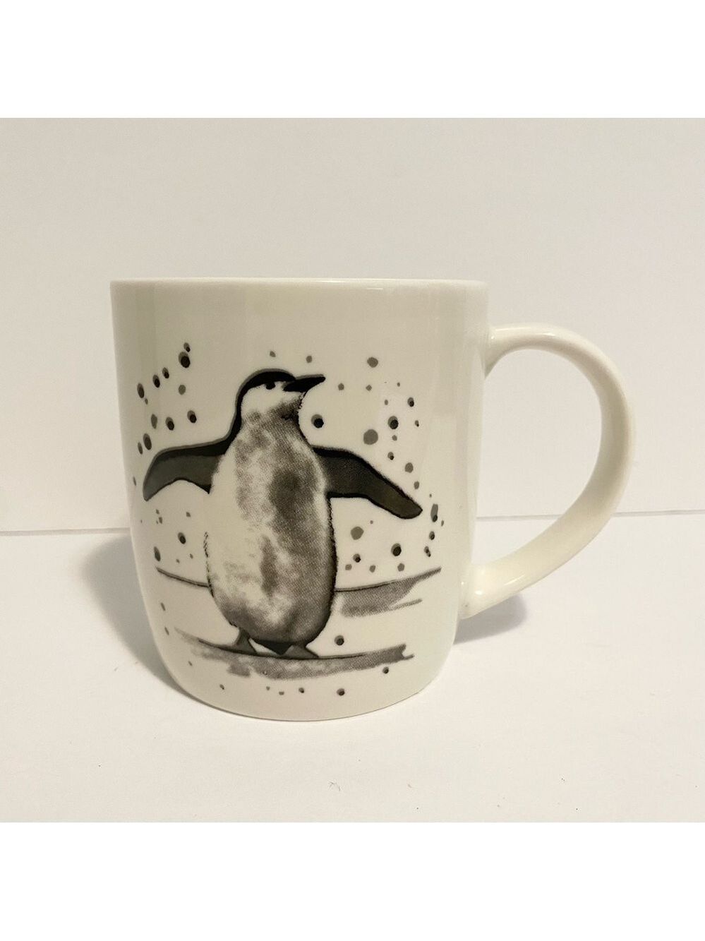 Casa Signature Penguin Winter Design Coffee Tea Mug Cup White